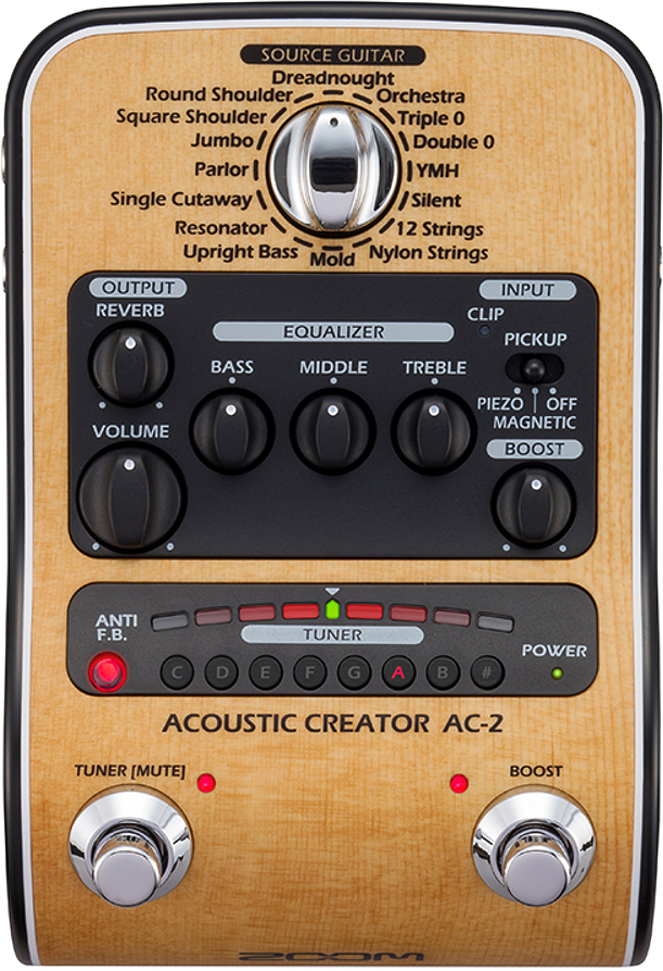 Zoom Ac-2 Acoustic Creator - Modulation & simulator effect pedal - Main picture