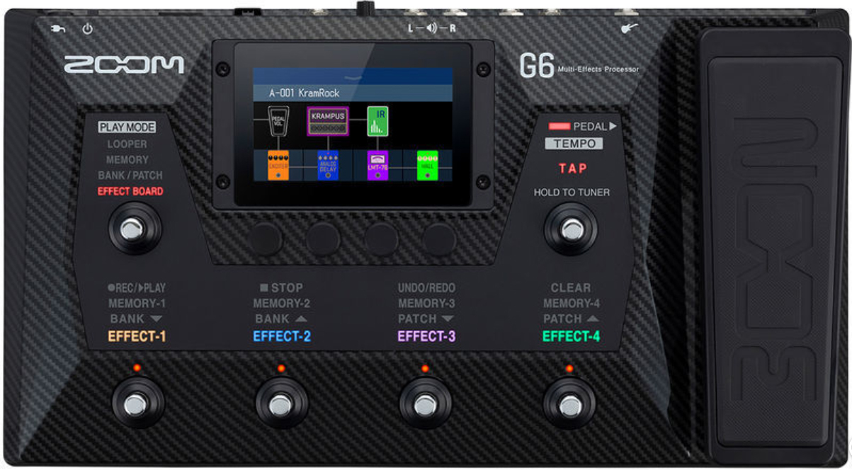Zoom G6 Multi-effects Guitar Processor - Guitar amp modeling simulation - Main picture
