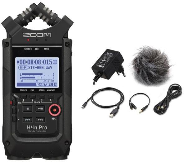 Portable recorder Zoom H4n Pro Black + ZOOM APH4N Pro