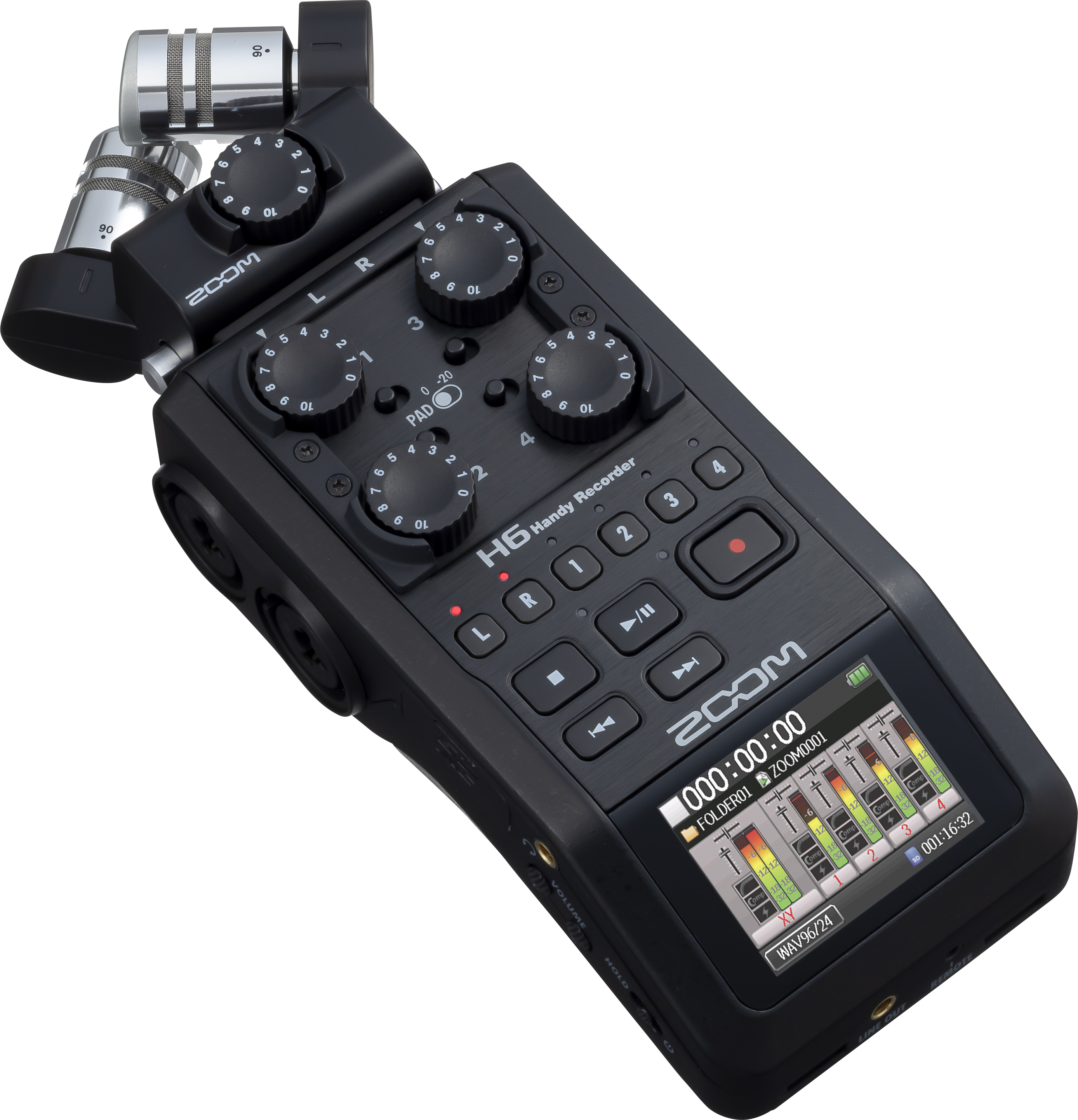 Zoom H6 Black - Portable recorder - Main picture