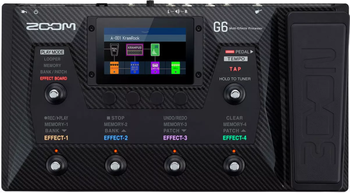 G6 Guitar Multi-Effects + BTA-1 Bluetooth Adapter Simulation modélisation  ampli guitare Zoom