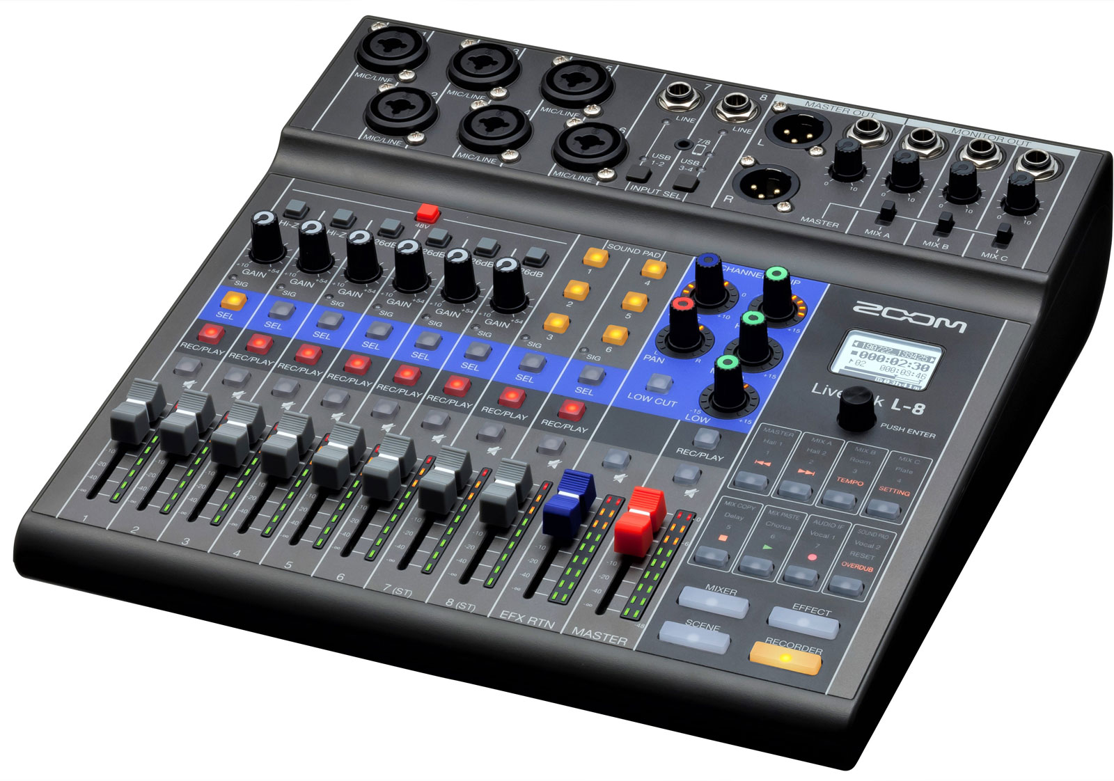 Zoom Livetrak L-8 - Analog mixing desk - Variation 2
