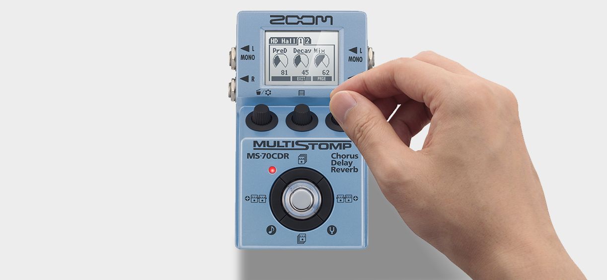 Zoom Ms-70cdr Multistomp - Modulation, chorus, flanger, phaser & tremolo effect pedal - Variation 4