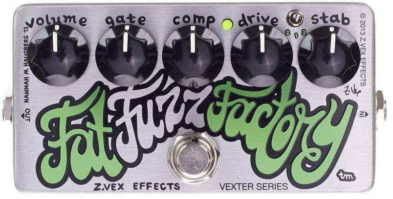 Zvex Fat Fuzz Factory Vexter Overdrive, distortion & fuzz effect pedal