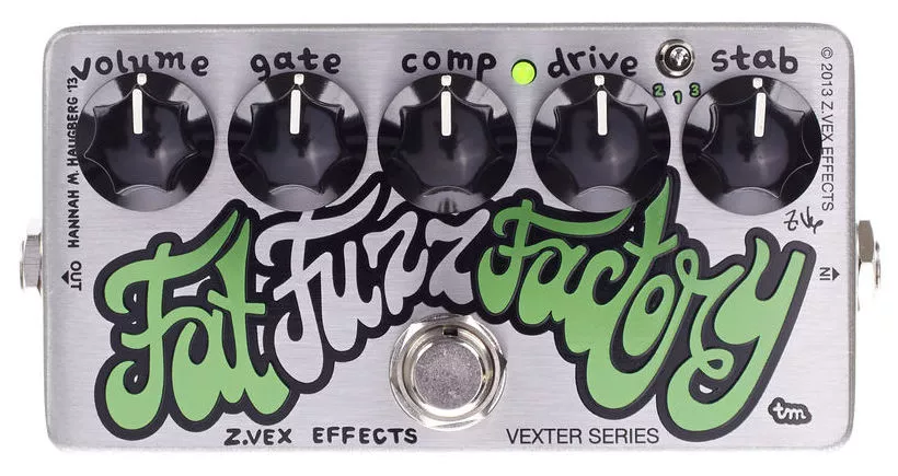 Zvex Fat Fuzz Factory Vexter Overdrive, distortion & fuzz effect pedal